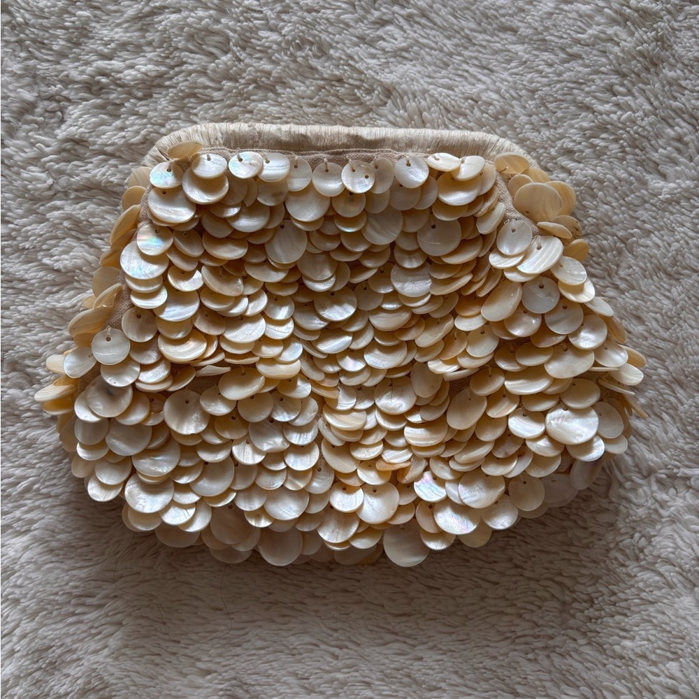 Elegant Cream Shell Purse